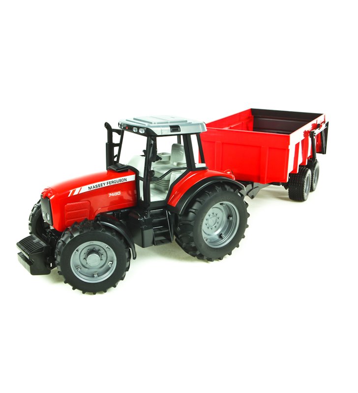 Zabawka Traktor Massey Ferguson z przyczepą wywrotką Bruder 02045