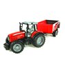 Zabawka Traktor Massey Ferguson z przyczepą wywrotką Bruder 02045