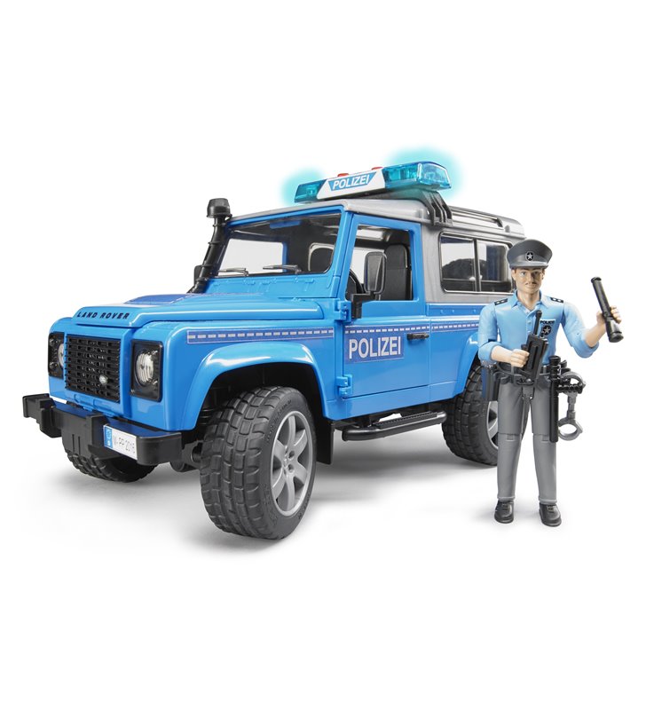 Land Rover Policyjny z figurką Bruder 02597