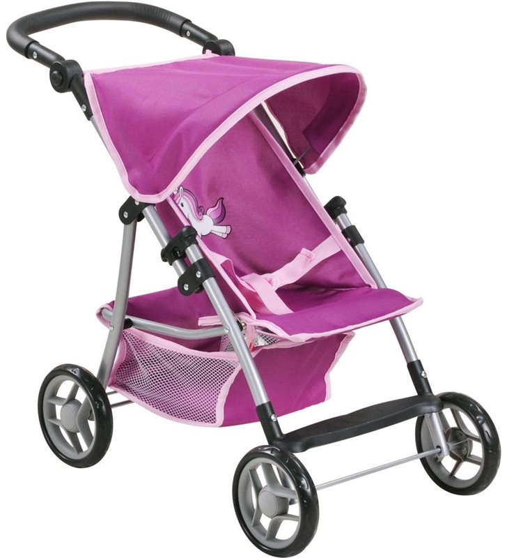 Różowy wózek dla lalek spacerówka Liba Knorr Toys 16872