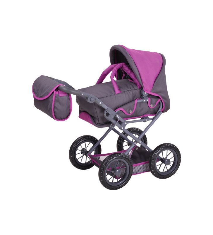 Szary wózek dla lalek Ruby Knorr Toys 63182
