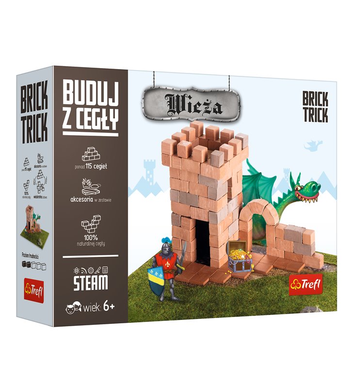 Klocki Brick Trick Wieża Buduj z cegły Trefl 60868