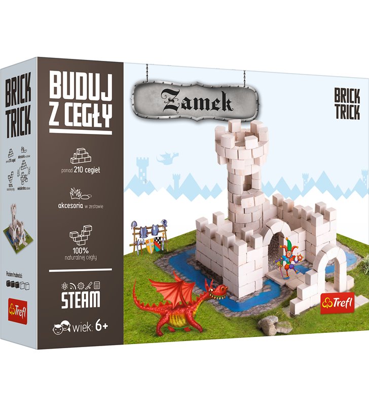 Zamek M Brick Trick Buduj z cegły Trefl 60870