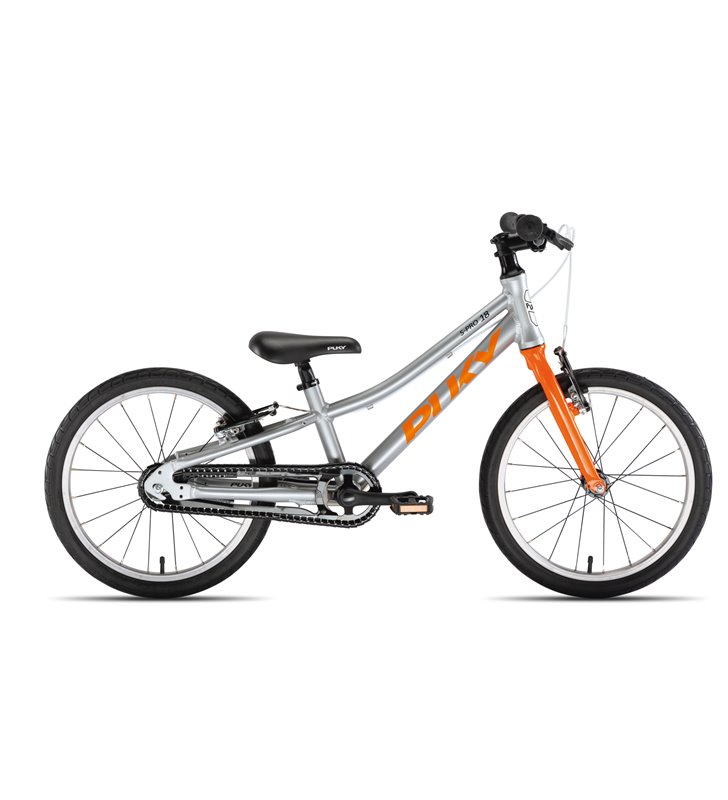 Szaro-pomarańczowy rower dziecięcy Puky LS-Pro ZL18 Alu PUKY4408