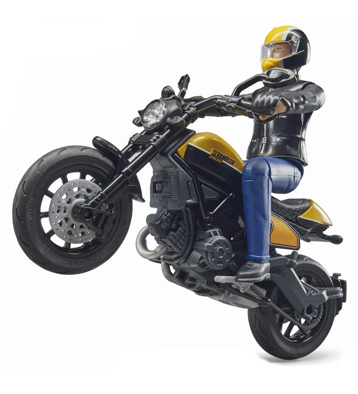 Motocykl Scrambler Ducati z figurką Bruder 63053