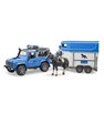 Land Rover Defender wóz policyjny z przyczepą dla konia Bruder 02588