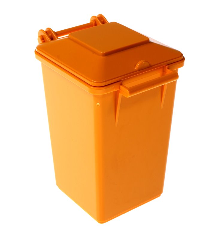 Żółty pojemnik na śmieci Bruder 42638