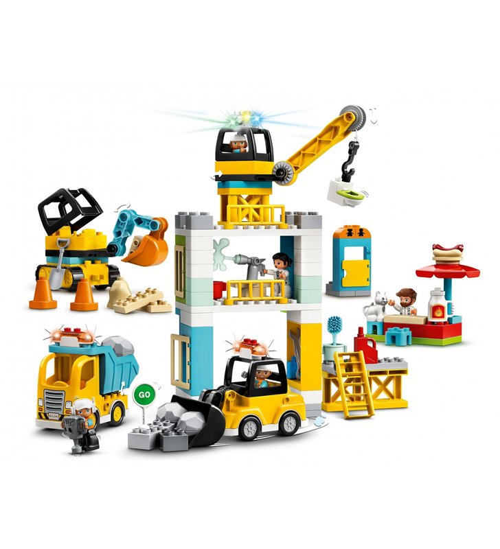 LEGO Duplo Żuraw wieżowy i budowa 10933