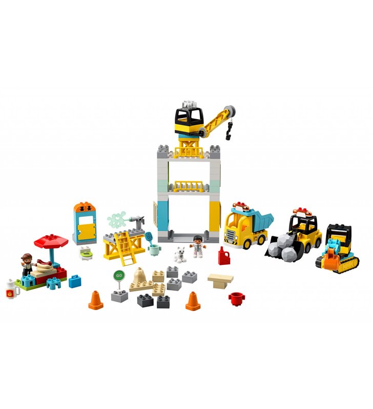 LEGO Duplo Żuraw wieżowy i budowa 10933