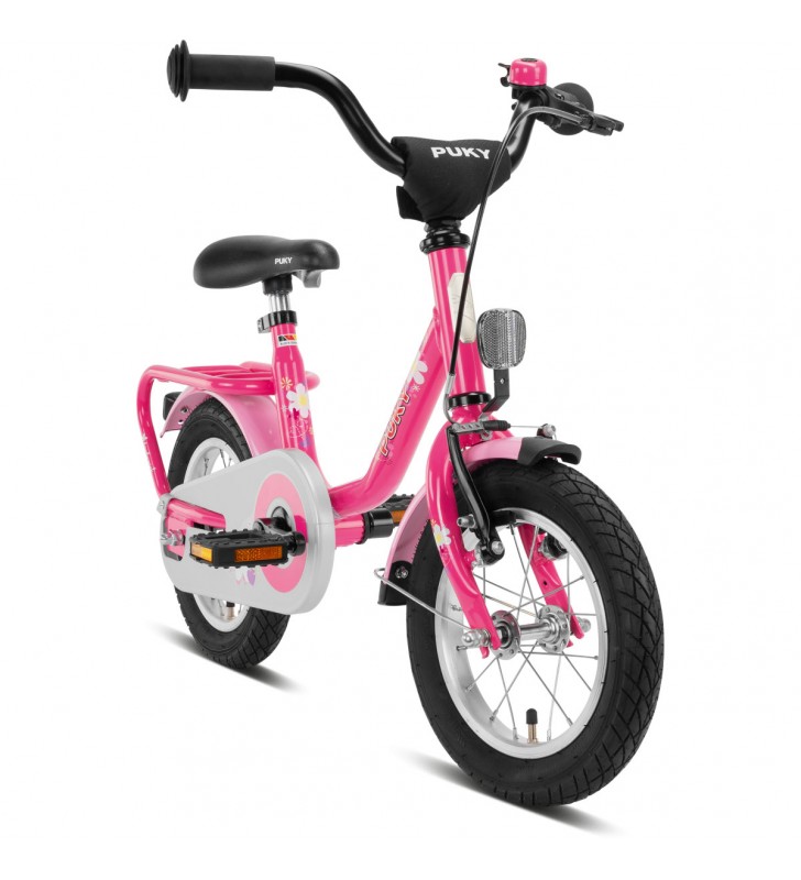 Różowy rower dziecięcy Puky 4111 Steel 12-calowy