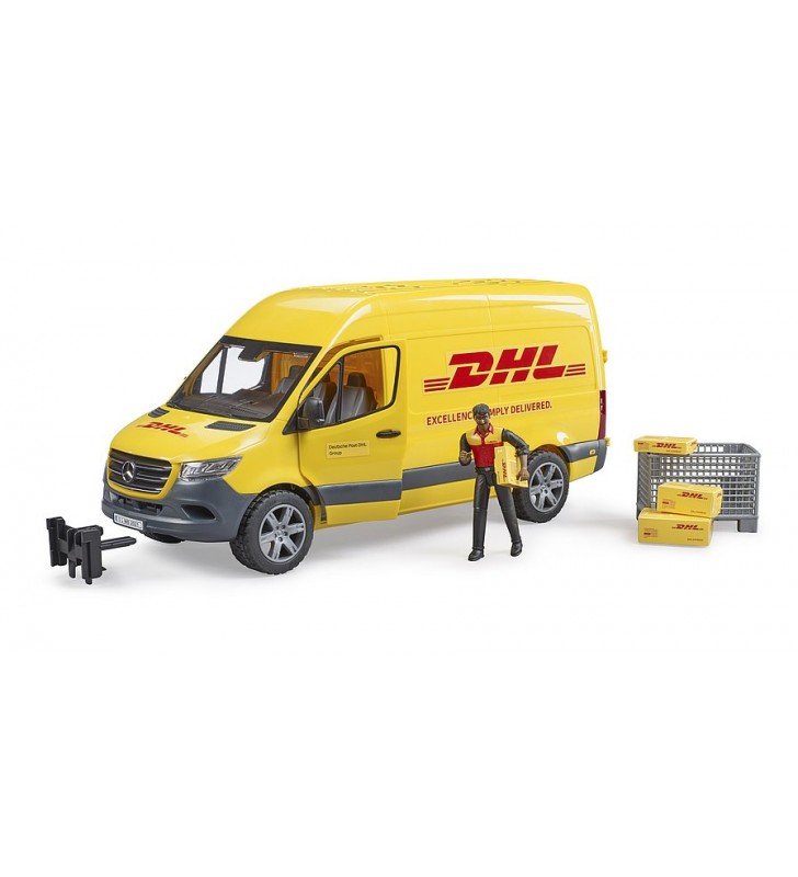 MB Sprinter DHL z figurką kuriera Bruder 02671