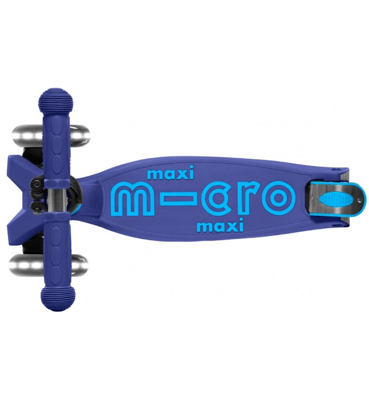 Hulajnoga Micro Maxi Deluxe LED Niebieska składana MMD099