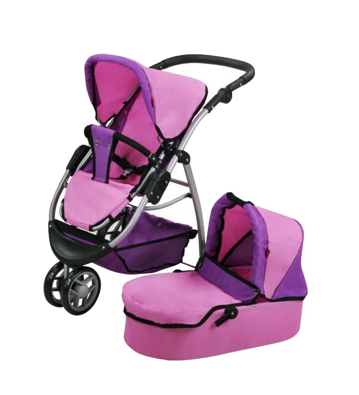 Różowy wózek dla lalek Cico Knorr Toys 90446