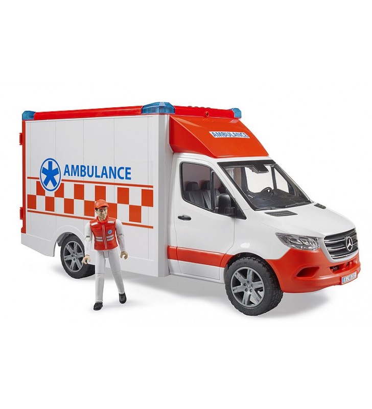 Zabawka MB Sprinter Ambulans z figurką ratownika Bruder 02676