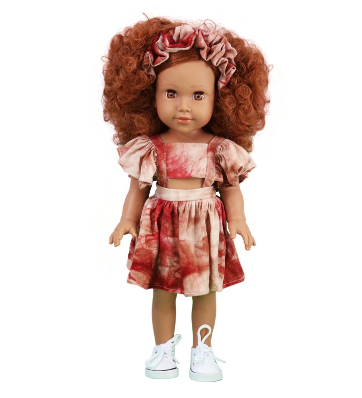 Lalka mulatka 47 cm w sukience Urbidolls