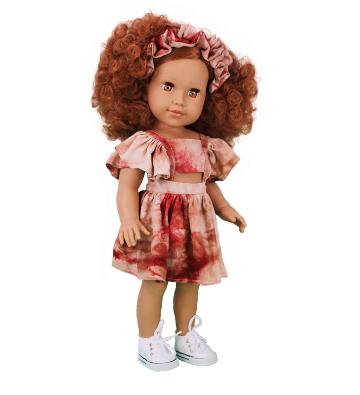 Lalka mulatka 47 cm w sukience Urbidolls