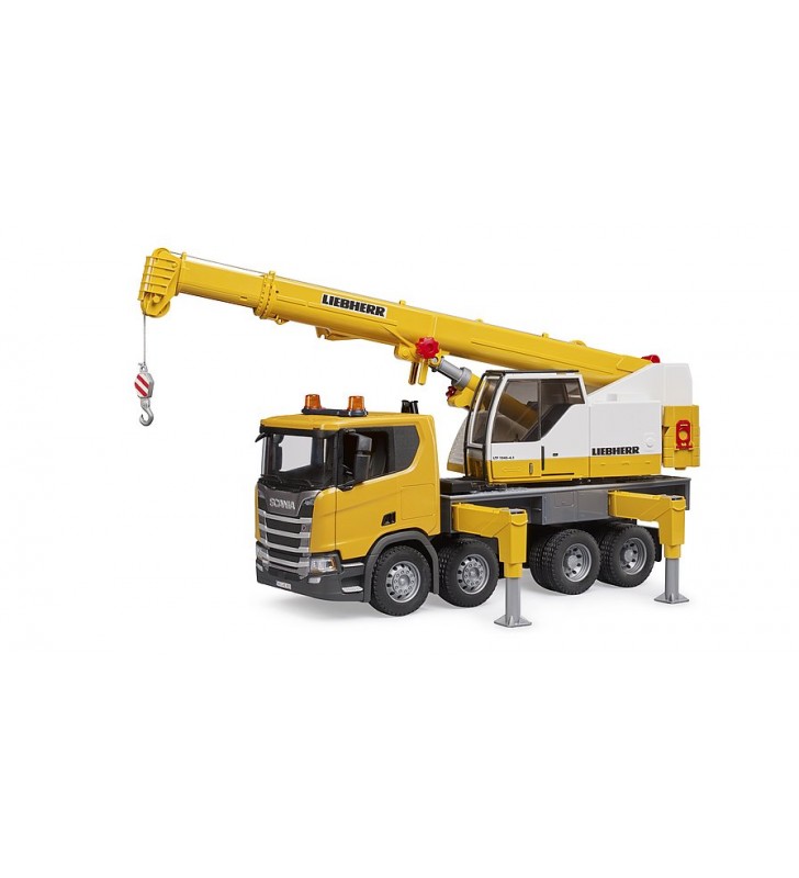 Scania Super 560R z dźwigiem Liebherr Bruder 03571