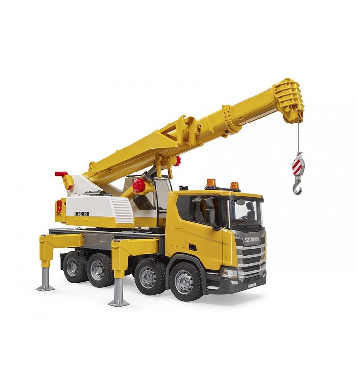 Scania Super 560R z dźwigiem Liebherr Bruder 03571