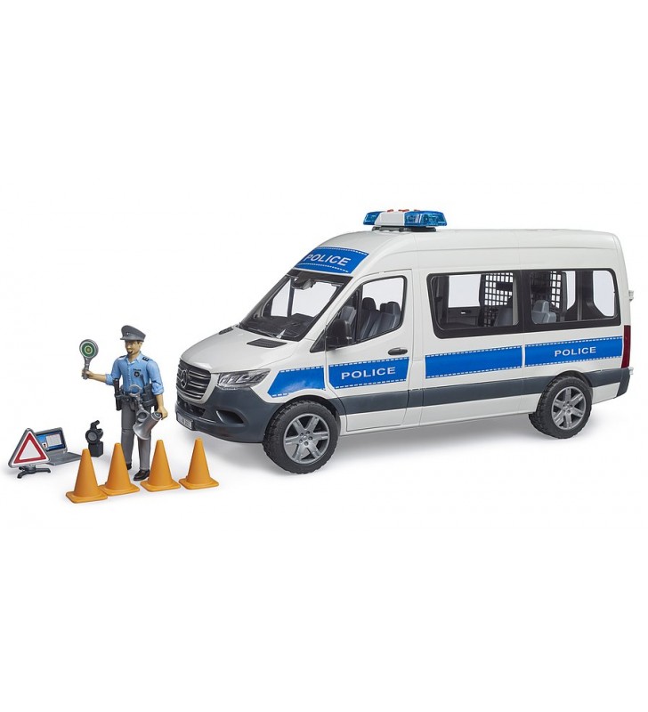 MB Sprinter Radiowóz policyjny z figurką policjanta Bruder 02683