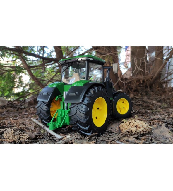 Traktor John Deere 7R 350 z ładowaczem i przyczepą Bruder 03155