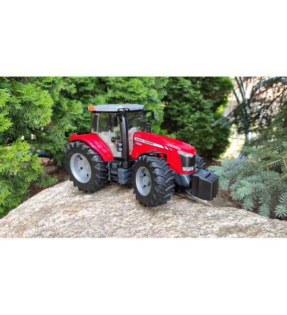 Traktor Massey Ferguson 7600 z ładowaczem czołowym TUR Bruder 03047