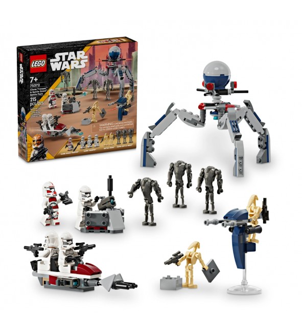 LEGO Star Wars Zestaw bitewny z żołnierzem armii klonów i droidem bojowym 75372