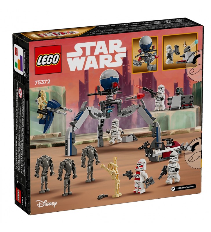 LEGO Star Wars Zestaw bitewny z żołnierzem armii klonów i droidem bojowym 75372