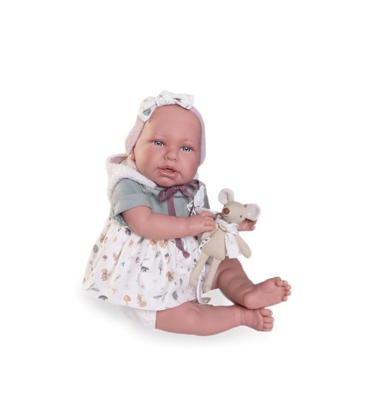 Lalka hiszpańska Daniela z maskotką 52 cm Reborn Antonio Juan 81393