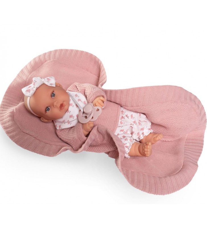 Lalka hiszpańska Kika 27cm płacząca z kocykiem Antonio Juan 11325
