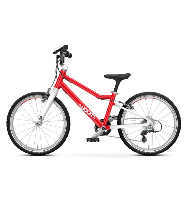 Rower dziecięcy woom 4 GO - Czerwony - 20 calowy - z przerzutkami