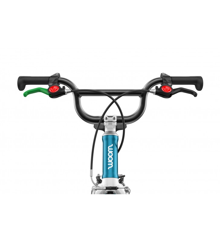 Rower dziecięcy woom 3 GO AUTOMAGIC - Niebieski Metalik - 16 calowy - z przerzutkami