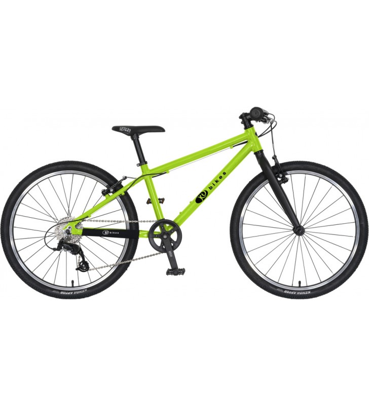 Rower dziecięcy KUbikes 24L MTB - zielony - 24 calowy - z przerzutkami