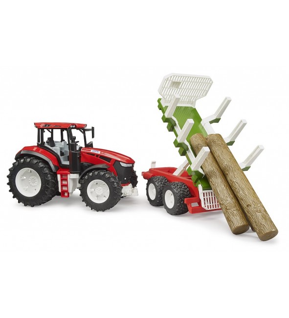 Traktor ROADMAX  z przyczepą do drewna Bruder 03453