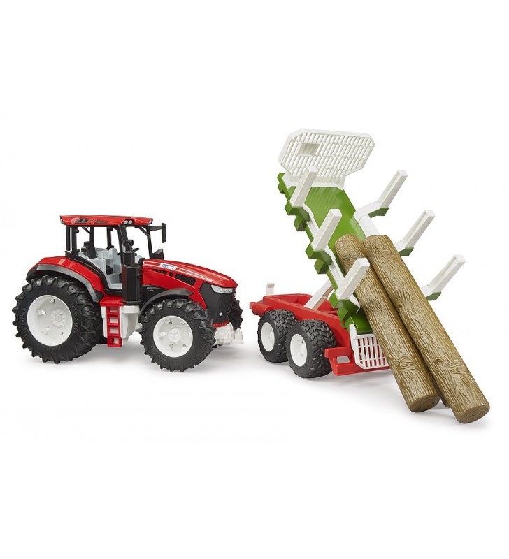 Traktor ROADMAX  z przyczepą do drewna Bruder 03453