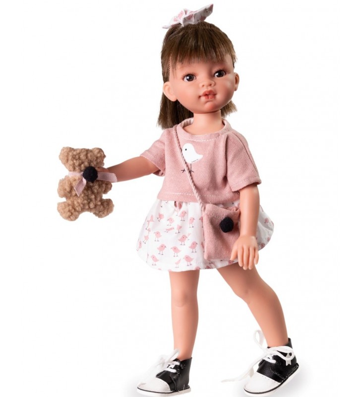 Lalka hiszpańska Emily 33cm z misiem maskotką Antonio Juan 25305
