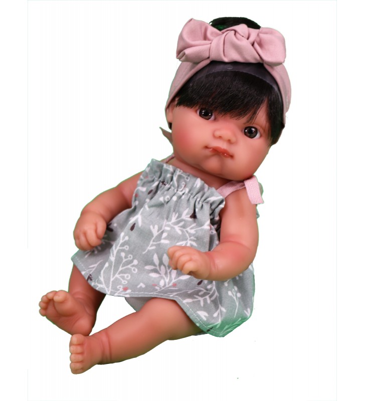 Lalka szatynka Mufly 21 cm w sukience Antonio Juan 85313_11