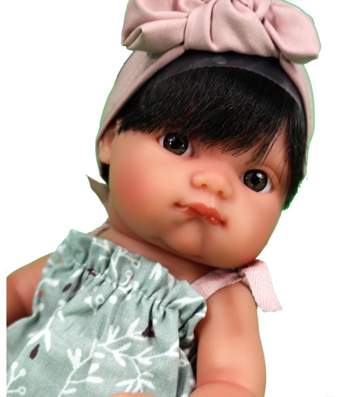 Lalka szatynka Mufly 21 cm w sukience Antonio Juan 85313_11