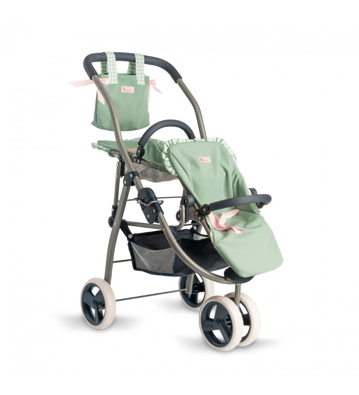 Wózek spacerówka podwójna dla lalek z kolekcji Cloe Asi 3712115