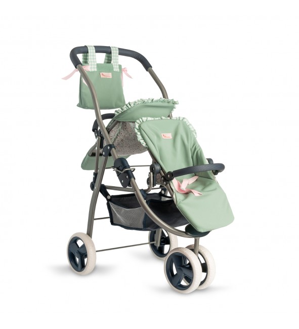 Wózek spacerówka podwójna dla lalek z kolekcji Cloe Asi 3712115