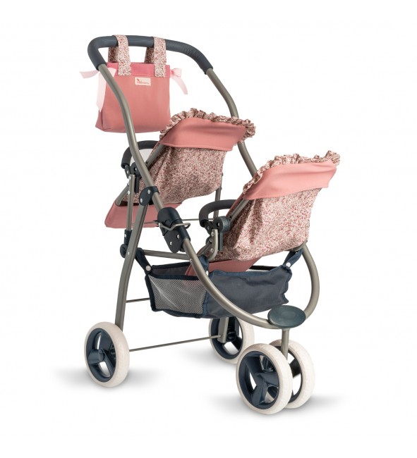 Wózek spacerówka podwójna dla lalek Martina Asi 3712015