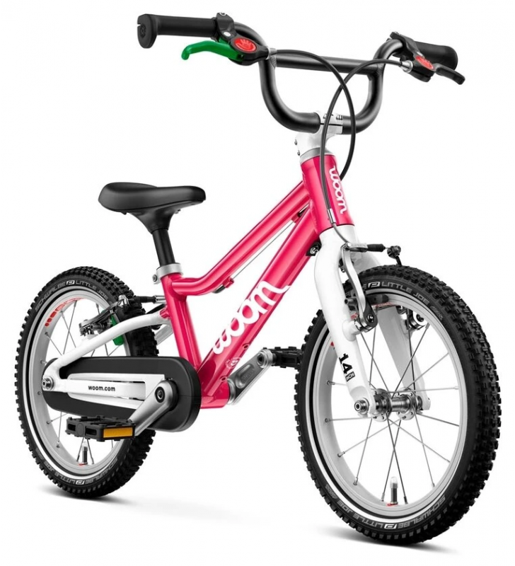 Rower dziecięcy woom 2 GO - Różowy - 14 calowy