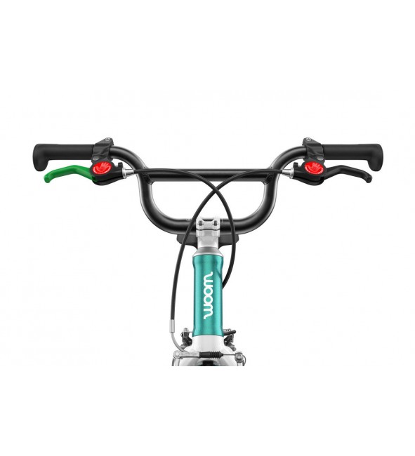 Rower dziecięcy woom 3 GO AUTOMAGIC - Turkusowy Metalik - 16 calowy - z przerzutkami