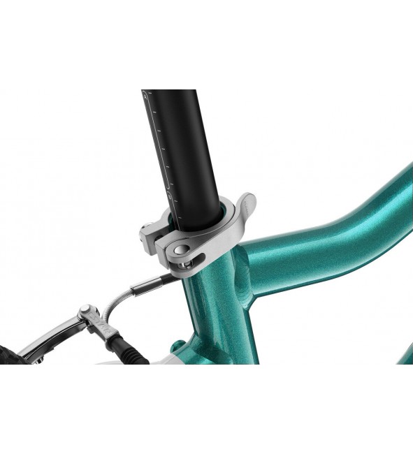 Rower dziecięcy woom 3 GO AUTOMAGIC - Turkusowy Metalik - 16 calowy - z przerzutkami