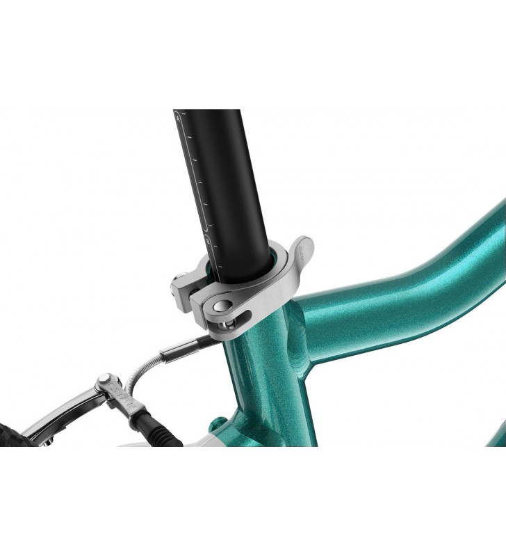 Rower dziecięcy woom 3 GO AUTOMAGIC - Turkusowy Metalik - 16 calowy - z przerzutkami