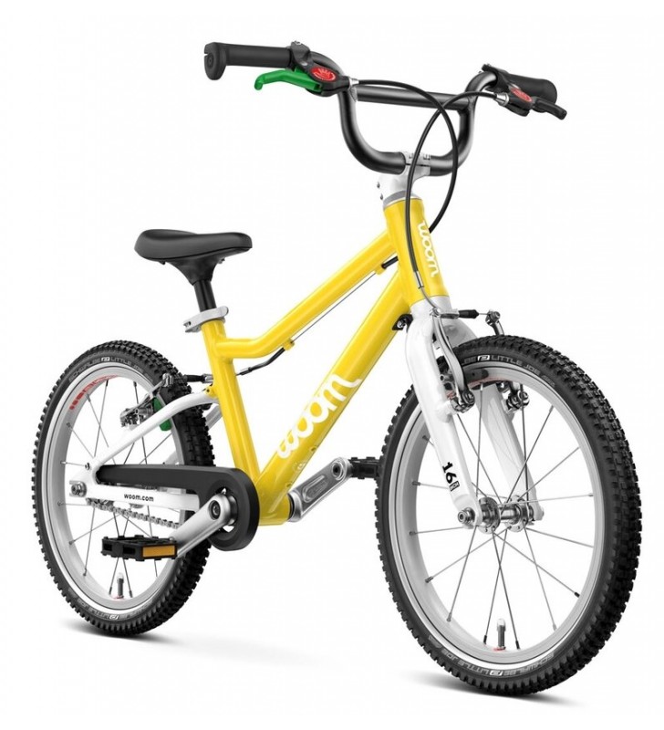 Rower dziecięcy woom 3 GO - Vibrant Yellow - 16 calowy