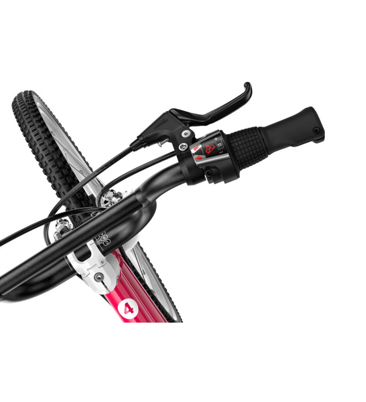 Rower dziecięcy woom 4 GO - Różowy - 20 calowy - z przerzutkami