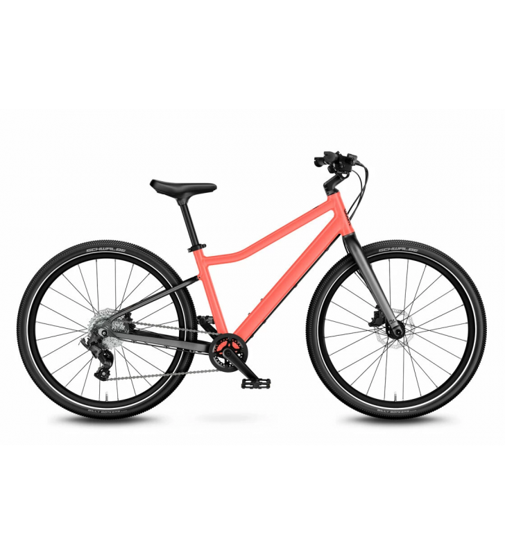 Rower dziecięcy woom EXPLORE 5 - neon coral - 24 calowy - z przerzutkami