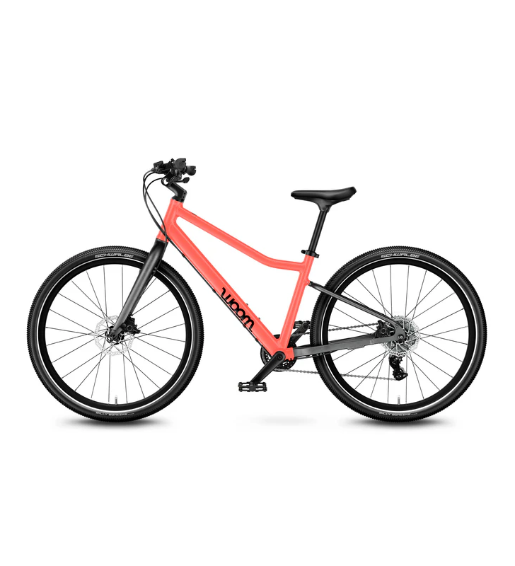 Rower dziecięcy woom EXPLORE 5 - neon coral - 24 calowy - z przerzutkami