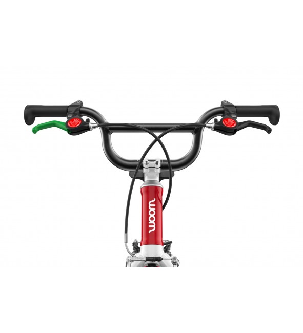 Rower dziecięcy woom 3 GO AUTOMAGIC - Czerwony - 16 calowy - z przerzutkami