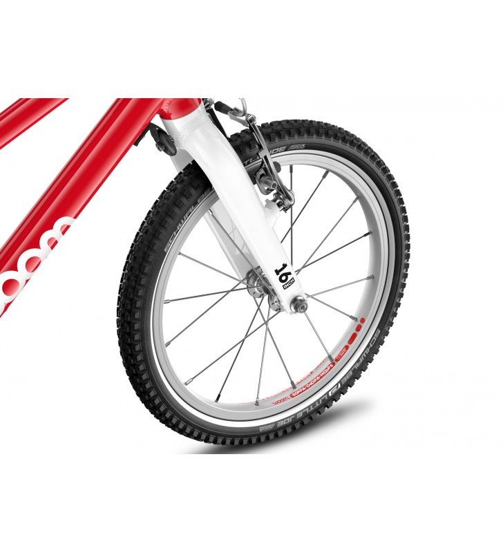 Rower dziecięcy woom 3 GO AUTOMAGIC - Czerwony - 16 calowy - z przerzutkami